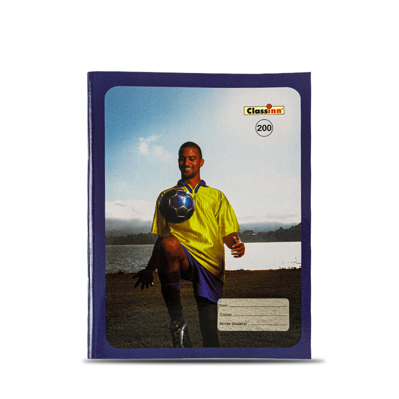 Blue Exercise Book cum forma hominis pediludii